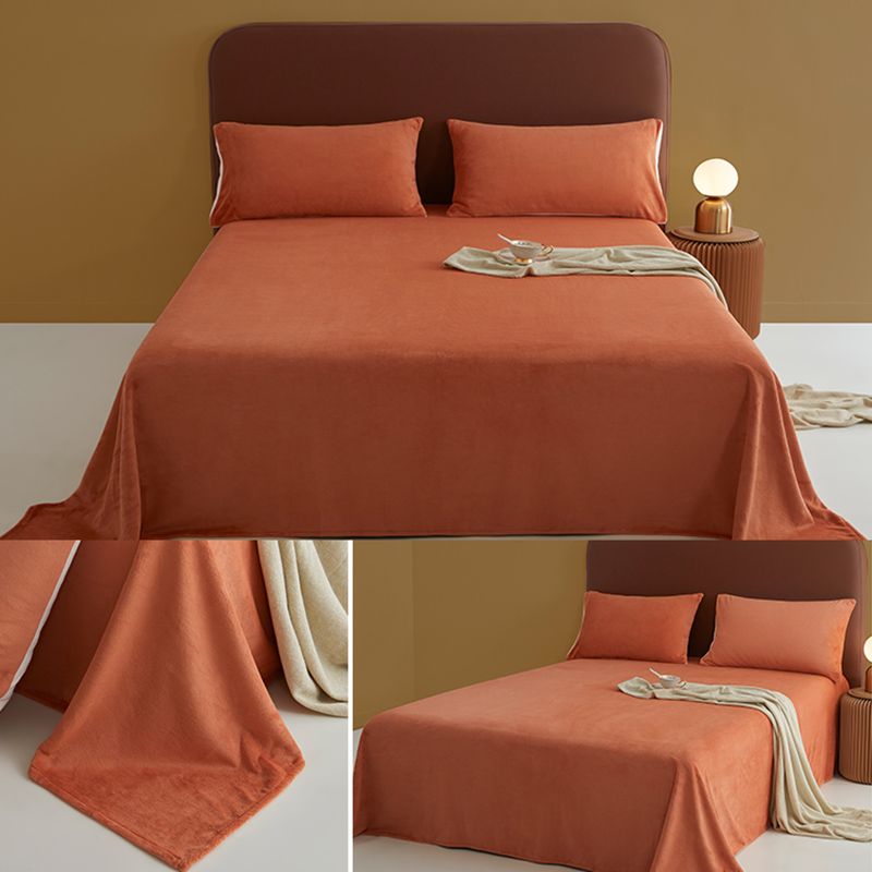 Super Soft Bed Sheet Set Modern Flannel Fitted Sheet for Bedroom