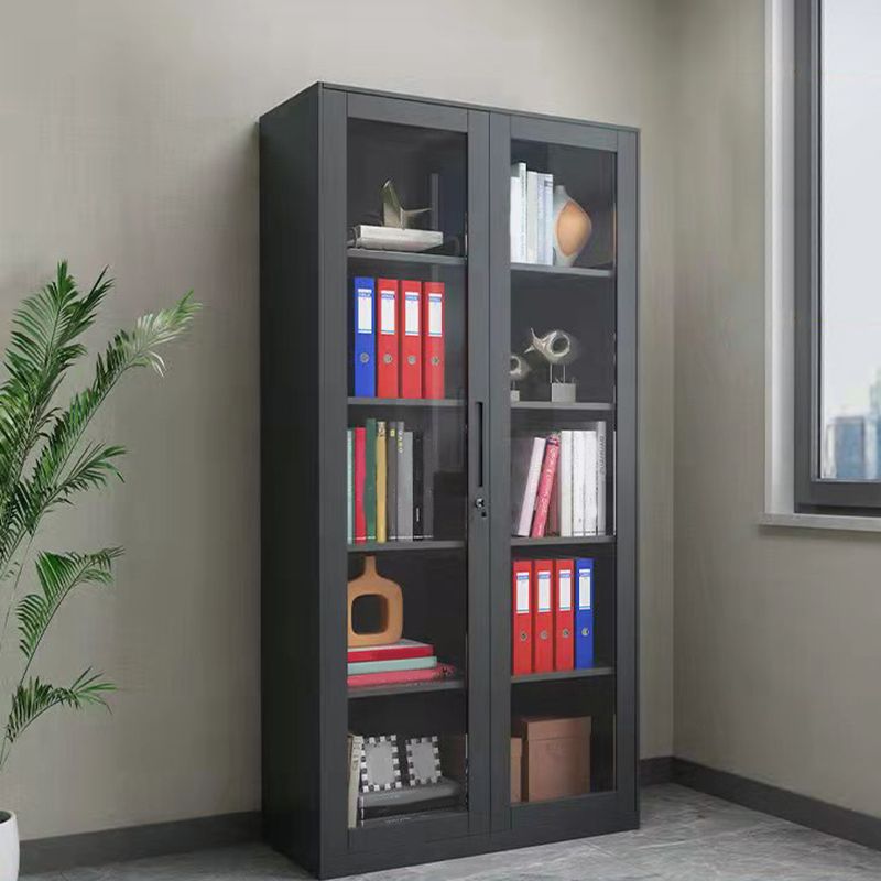 Modern File Cabinet Solid Color Vertical Metal File Cabinet with Storage Shelves