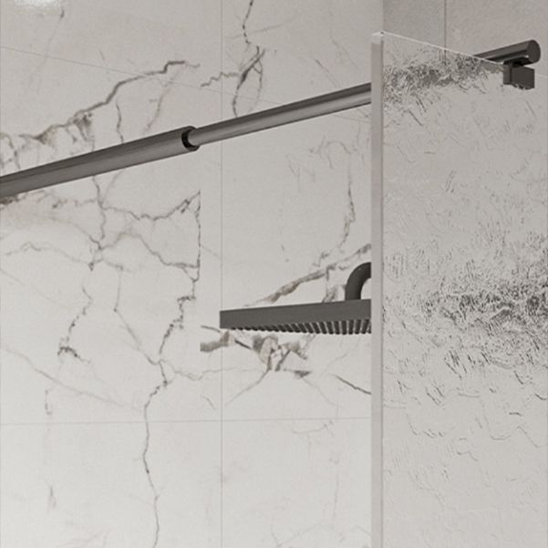 Single Fixed Shower Screen Frameless Half Partition Shower Bath Screen