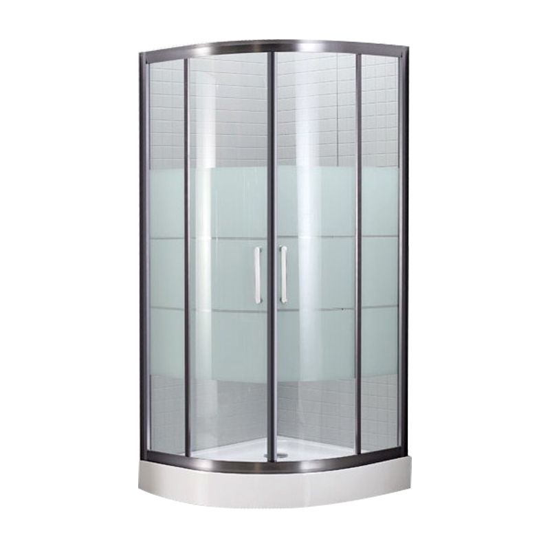 Modern Round Shower Stall Clear Tempered Bathroom Shower Stall