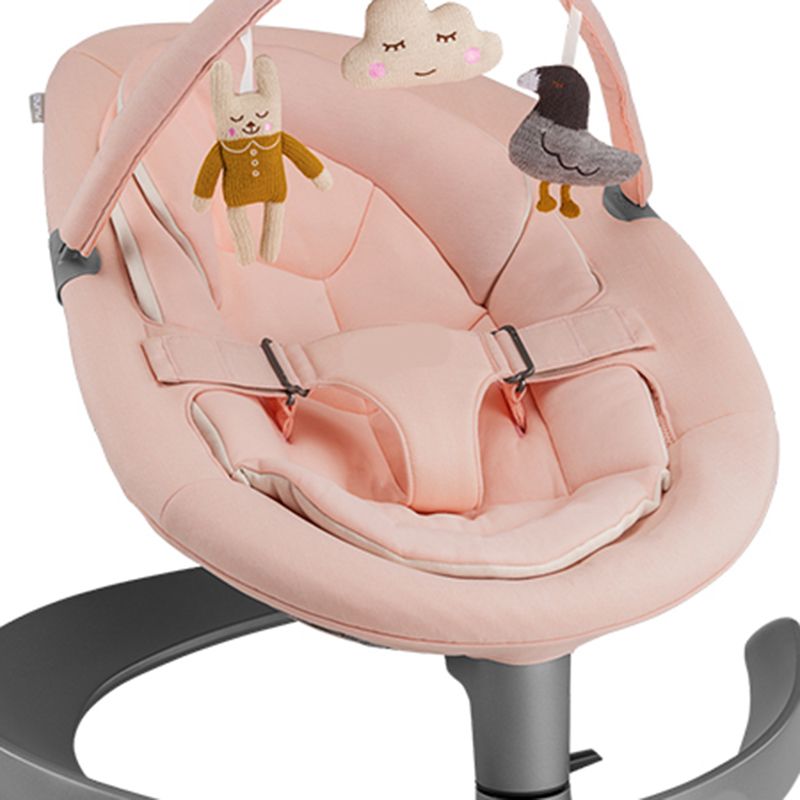 Contemporary Rocking Metal Folding Oval Adjustable Bassinet for Baby