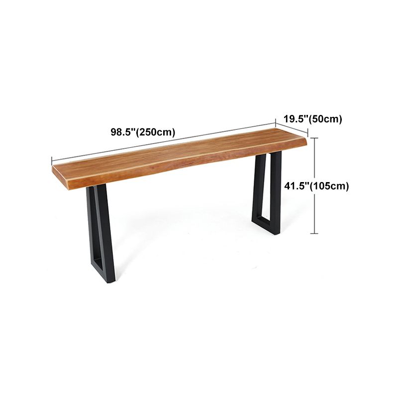 Industrial Dining Rectangle Table Wooden Bar Counter Table for Kitchen