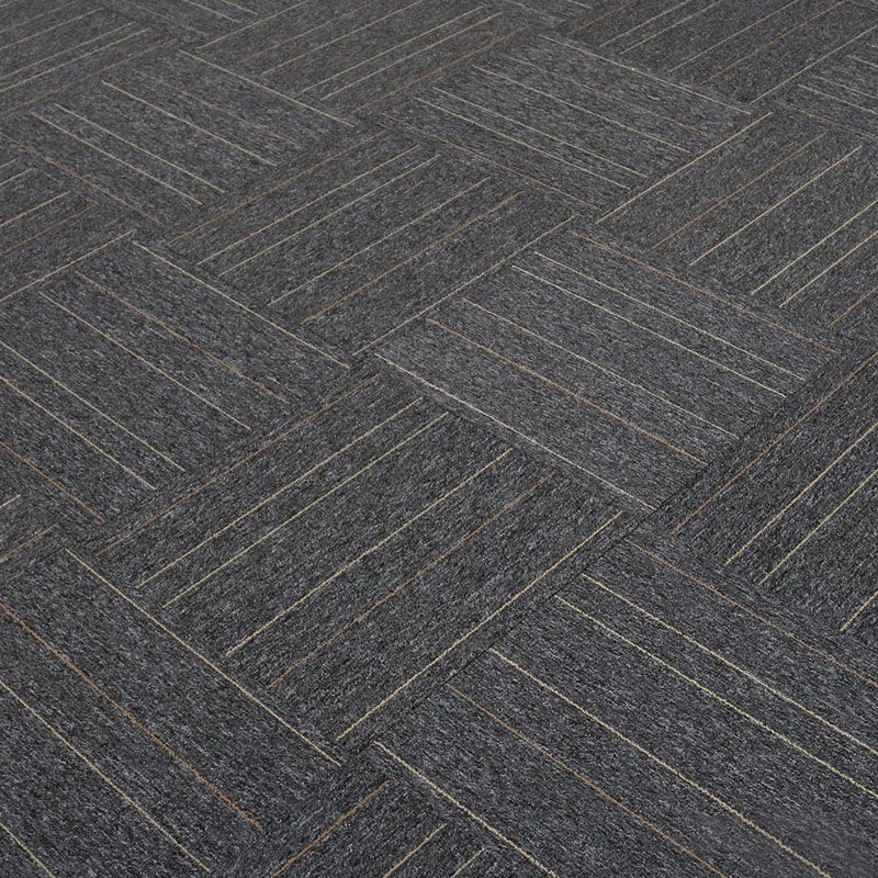 Carpet Tile Non-Skid Fade Resistant Geometry Self-Stick Carpet Tiles Living Room