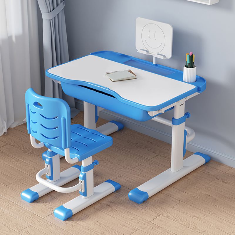 Children's Desk and Chair Set with Storage Drawer Ergonomic Desk