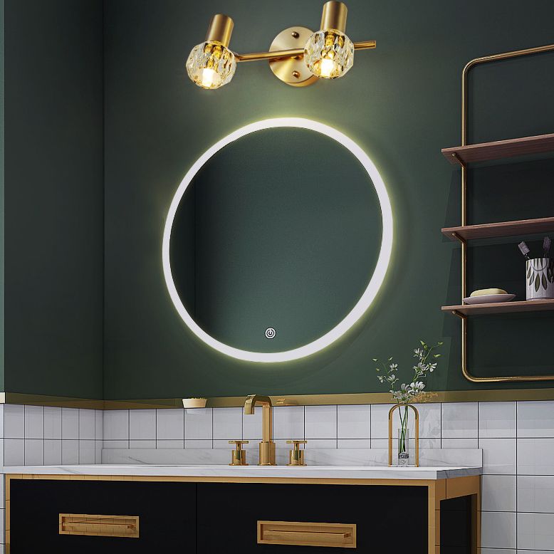 Circle Vanity Wall Light Fixtures Modern Luxury Style Copper Vanity Lights