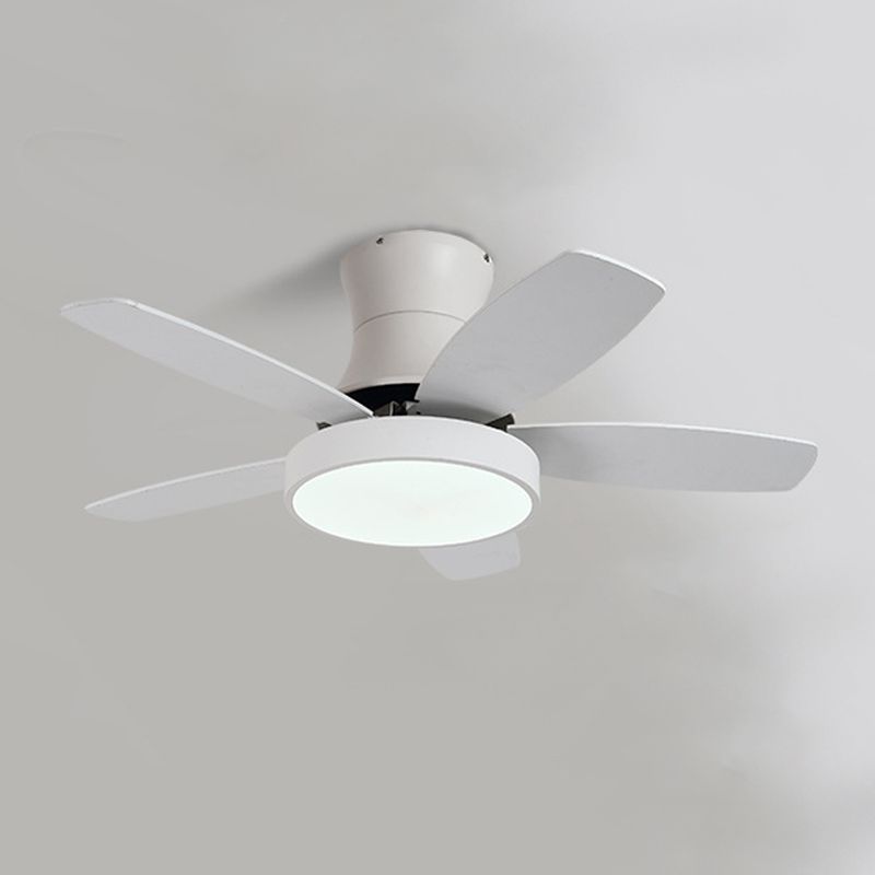 Colorful Ceiling Fan Lamp Fixture Modern LED Ceiling Flush Mount for Kids' Room