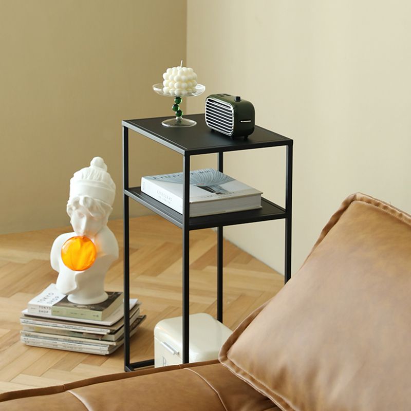 Metal Bed Nightstand Modern Accent Table Nightstand for Bedroom