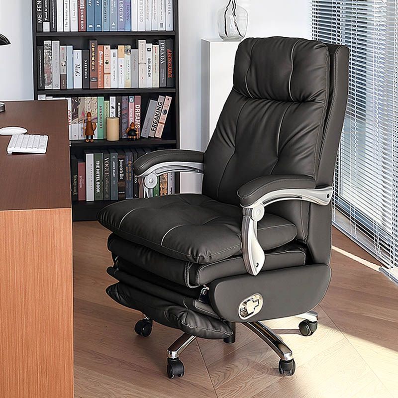 Modern Swivel Chair Adjustable Seat Height Footrest Office Chair with Wheels