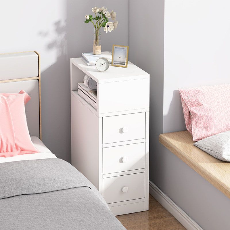 Modern Bed Nightstand Drawers Included Wood Night Table for Bedroom