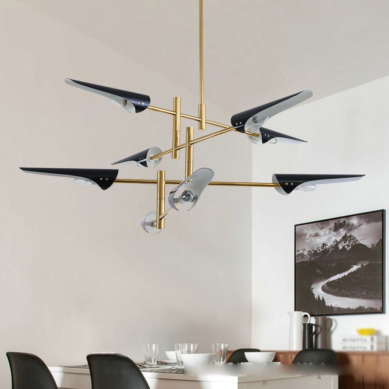 Metal Special Shape Chandelier Lighting Fixture Postmodern Chandelier Pendant Light for Sitting Room