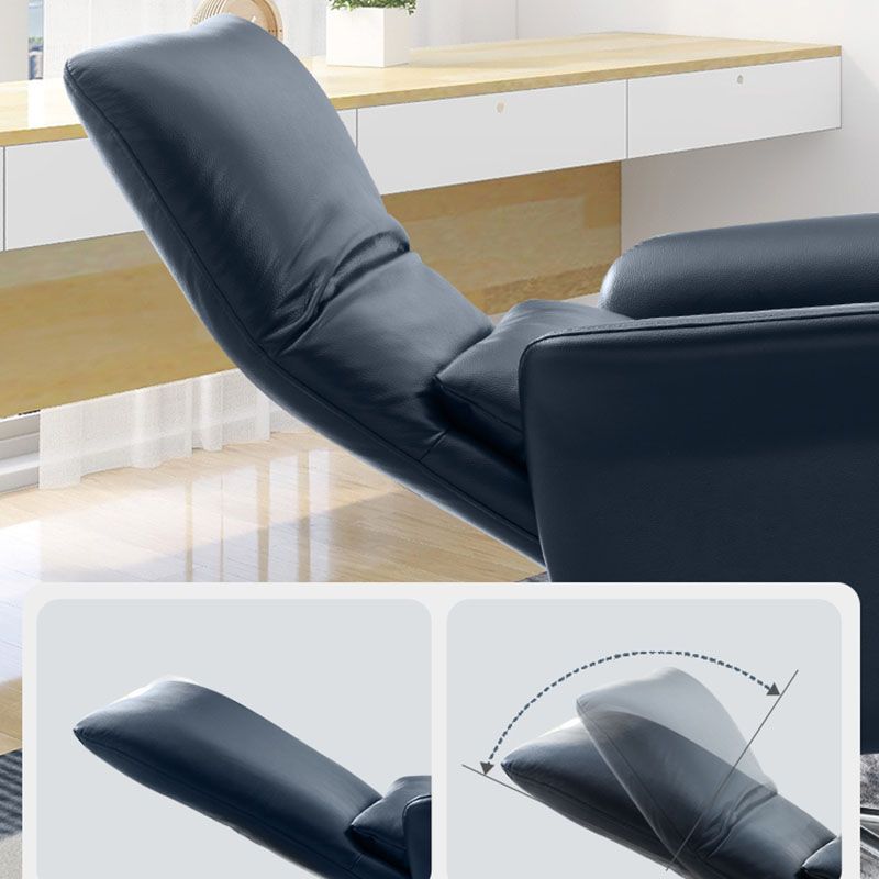 27"W Contemporary Arm Chair Slide Pillow Included Swivel Chair