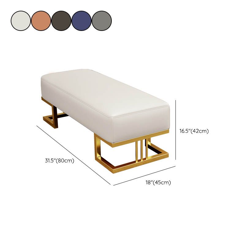 Rectangle Bedroom Bench Modern Seating Bench with Upholstered