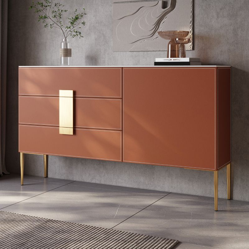 Modern Wood Sideboard Table Door/Drawer Server Cabinets Included