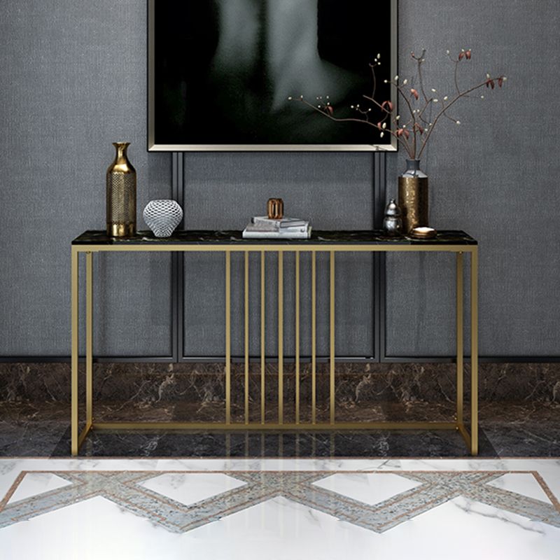 Frame Glam Marble/metal Rectangle Scratch Resistant Console Table