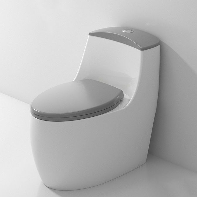 Modern Toilet Floor Mounted One Piece Skirted Urine Toilet with Toilet Seat