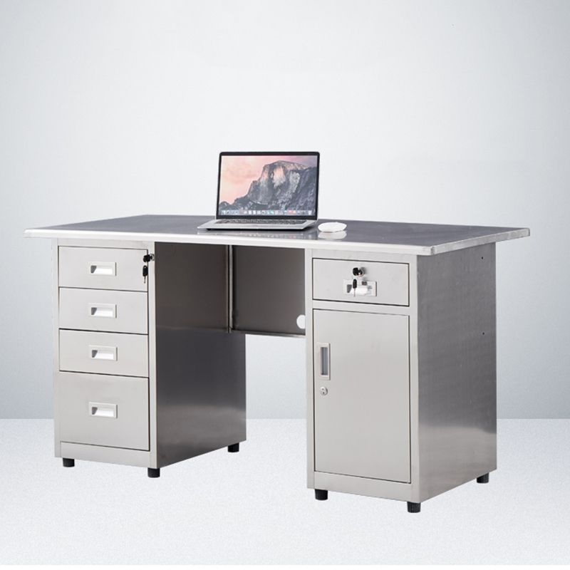 Rectangular Shaped Office Writing Desk Steel with 2/3/5 Drawers