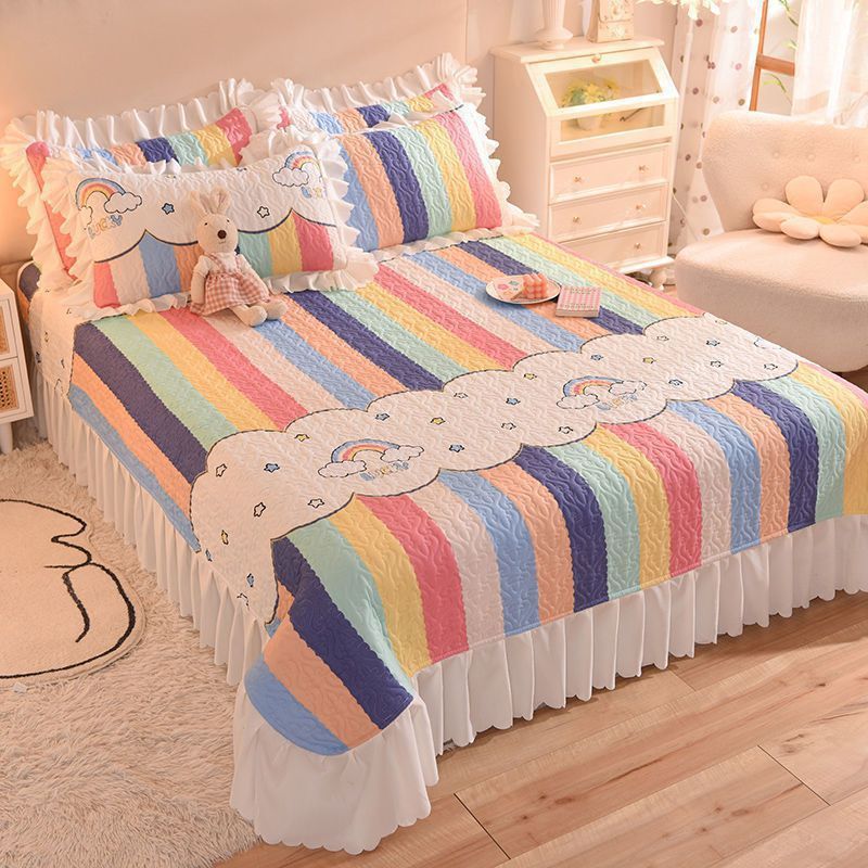 Fade Resistant Bed Sheet Set Breathable Cotton Printed Fitted Sheet