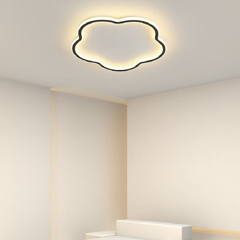 Modern Creative LED Flush Mount Cloud Shape Acrylic Ceiling Fixture for Bedroom