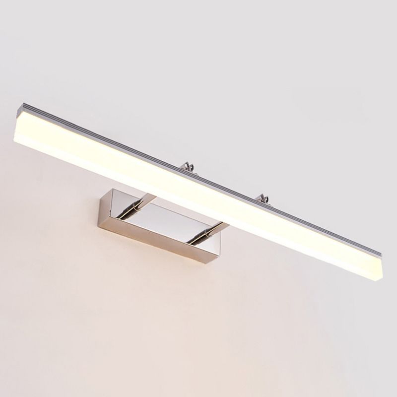 Simplicidad contemporánea luces de pared rectángica lámpara de pared acrílica para baño