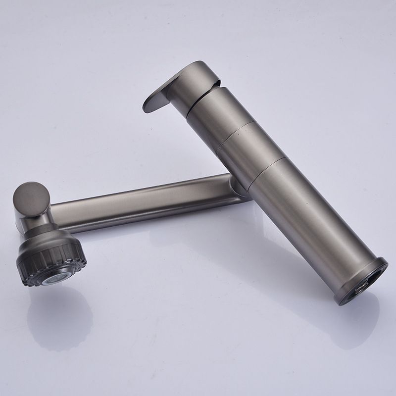 Modern Sink Faucet Solid Color Stainless Steel Basin Lavatory Faucet