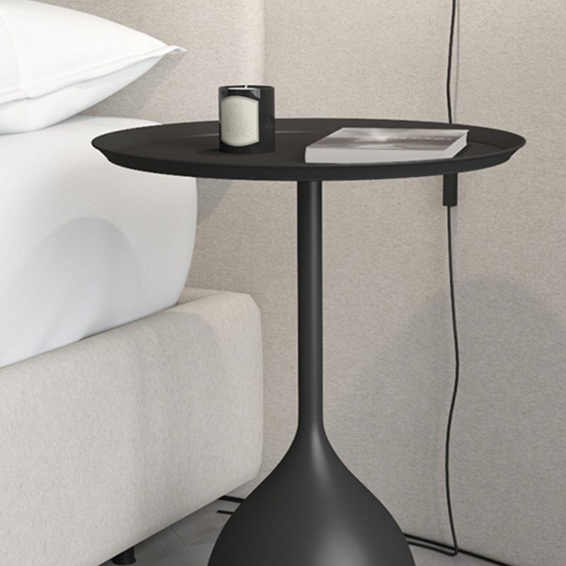 Modern Bed Nightstand Antique Finish Accent Table Nightstand