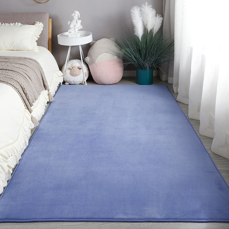 Moderno area di colore puro tappeto poliestere tappeto tappeto anti-slip easy care tappeto per camera da letto