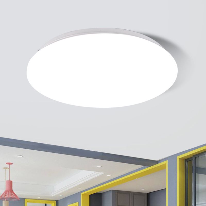 1 Light Circular Flush Mount Simplicity Metal Ceiling Lighting