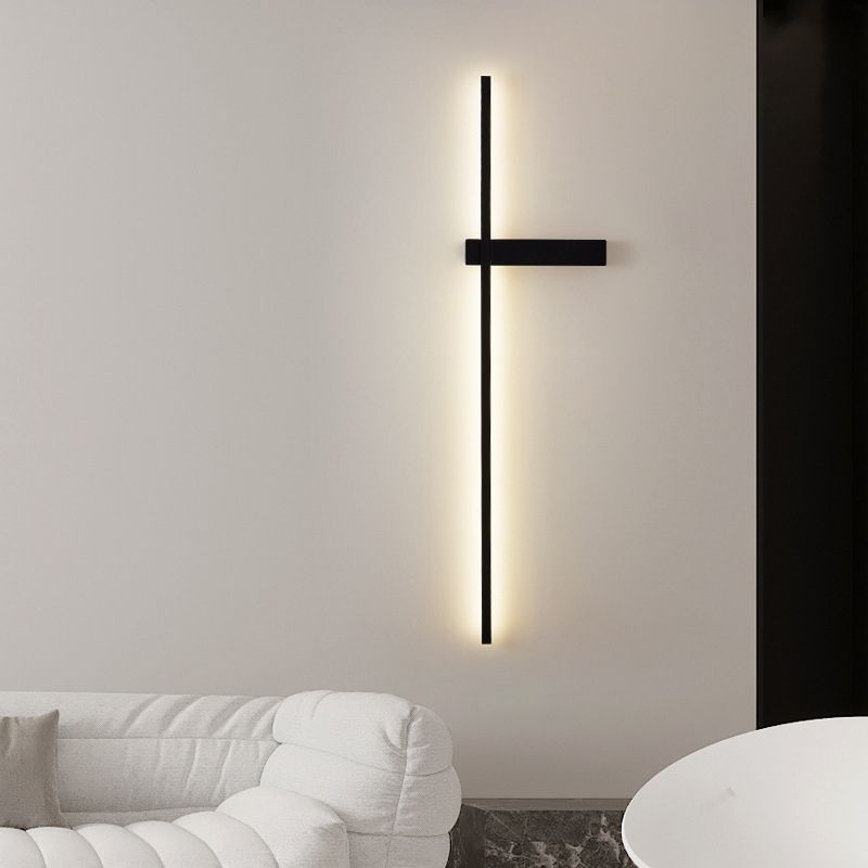 Modern Style Linear Wall Lighting Fixtures Metal Wall Sconce Lights