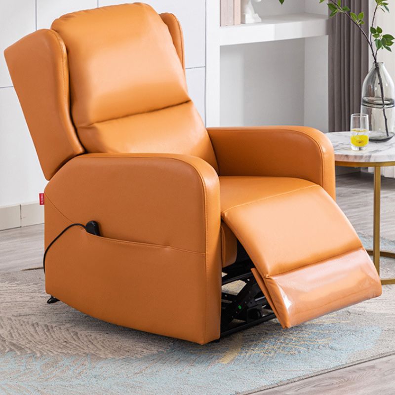 Contemporary Standard Recliner Solid Color Metal Indoor Reclining Arm