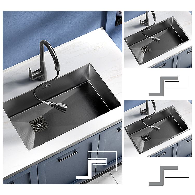 Modern Style Kitchen Sink Stainless Steel Antimicrobial Design Kitchen Sink