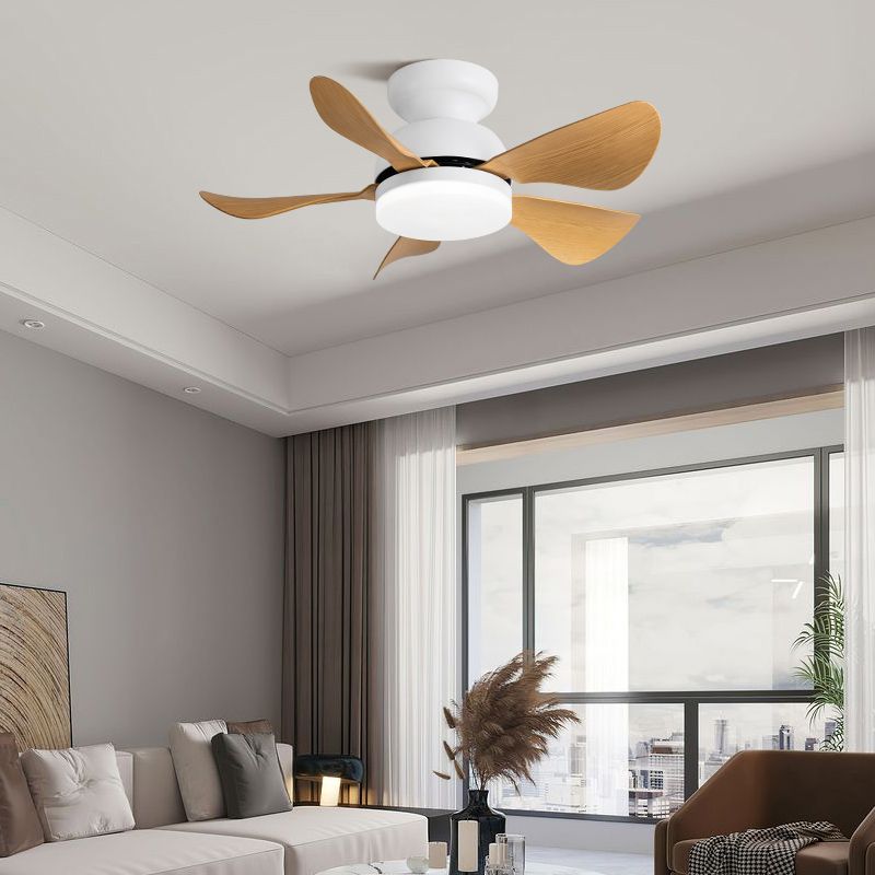 1 Light Ceiling Fan Lighting Modern Style Metal Ceiling Fan Lamp for Bedroom