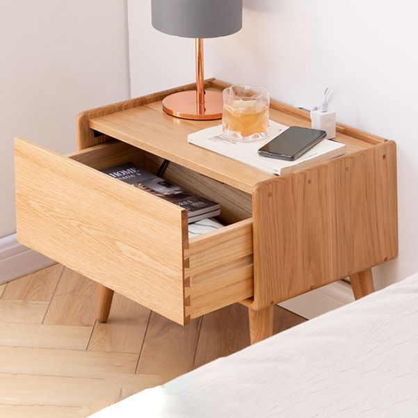 Oak Bedside Table for Nursery Modern & Contemporary Nightstands