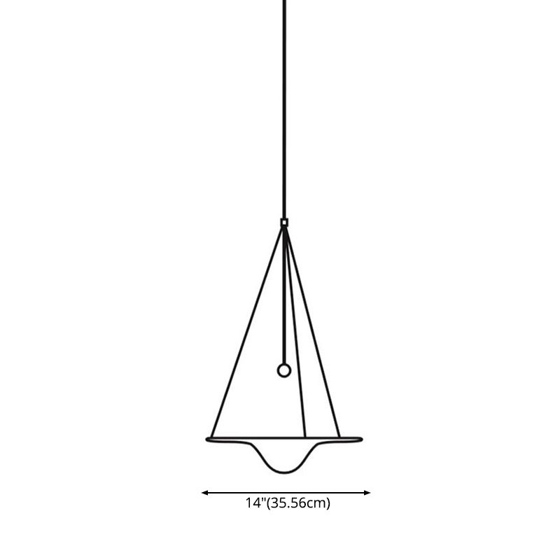 Pendre de suspension en verre transparent à 1 lumière