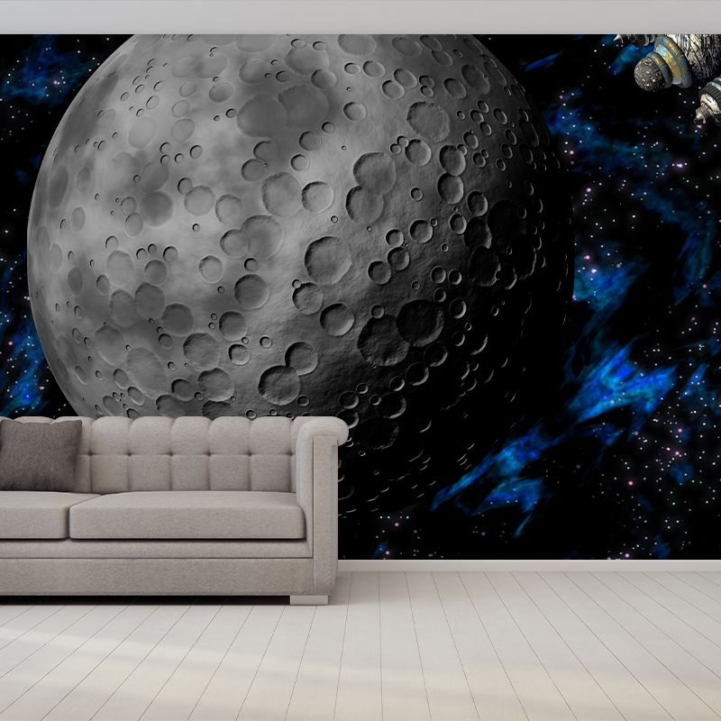 Universe Mural Wallpaper Novelty Style Mildew Resistant for Dining Room