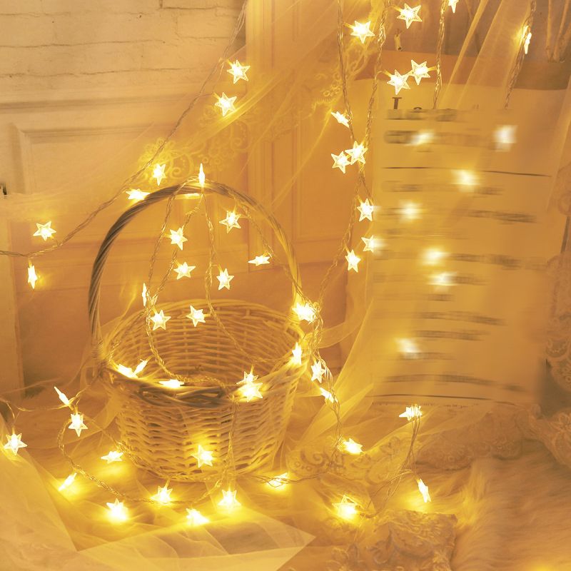 Plastic LED Decorative Lights in Modern Artistic Style Starry Outdoor Festive Lamp