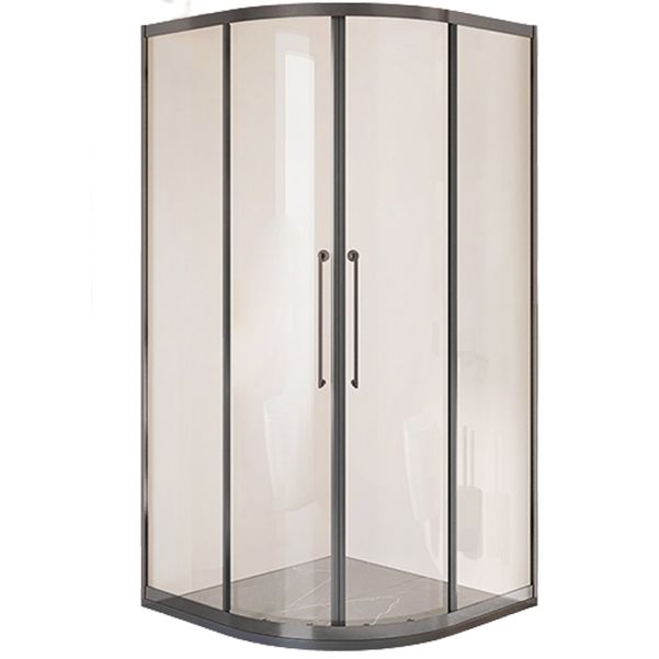 Framed Double Sliding Shower Stall Tempered Glass Shower Stall