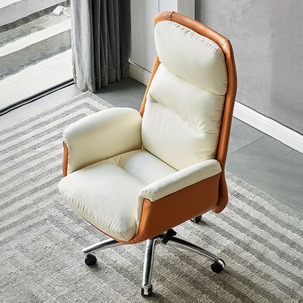 Padded Arms Executive Chair Modern Office High Back Managers Chair