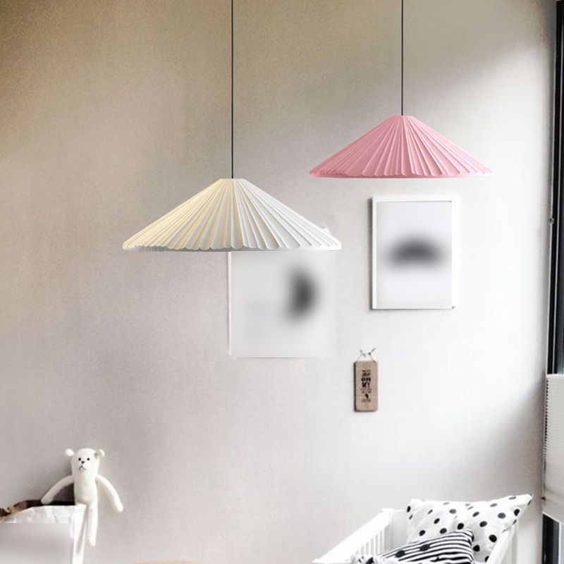 Cone Shape Hanging Light Modern Style Resin 1 Light Hanging Lighting for Living Room