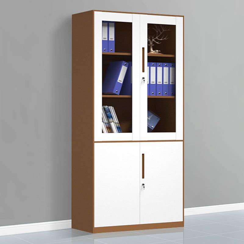 Contemporary File Cabinets Steel Frame Fireproof Vertical File Cabinets with Lock