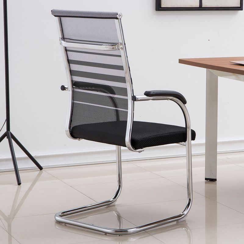 Ergonomic Computer Chair with Metal Frame Microfiber Contemporary Office Chair