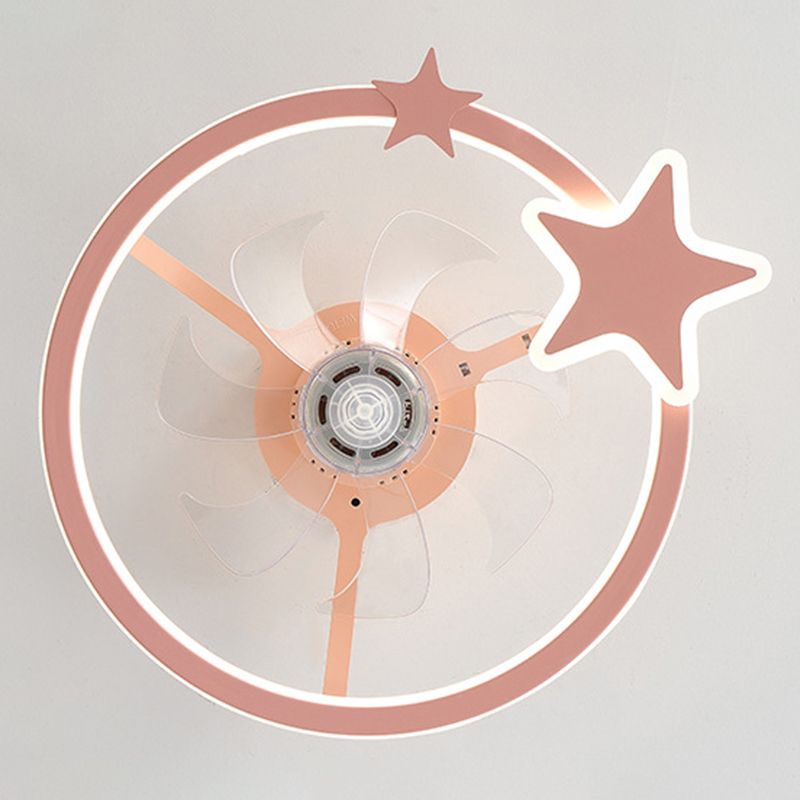 Fan de plafond LED Creative Star Ligh