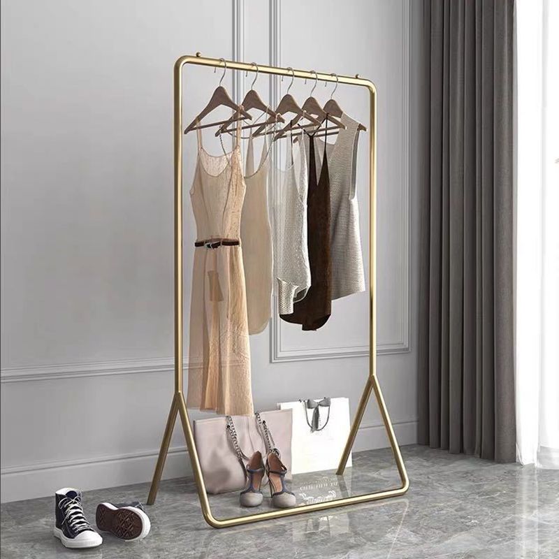 Contemporary Stand Coat Rack Entryway Living Room Coat Rack in Metal