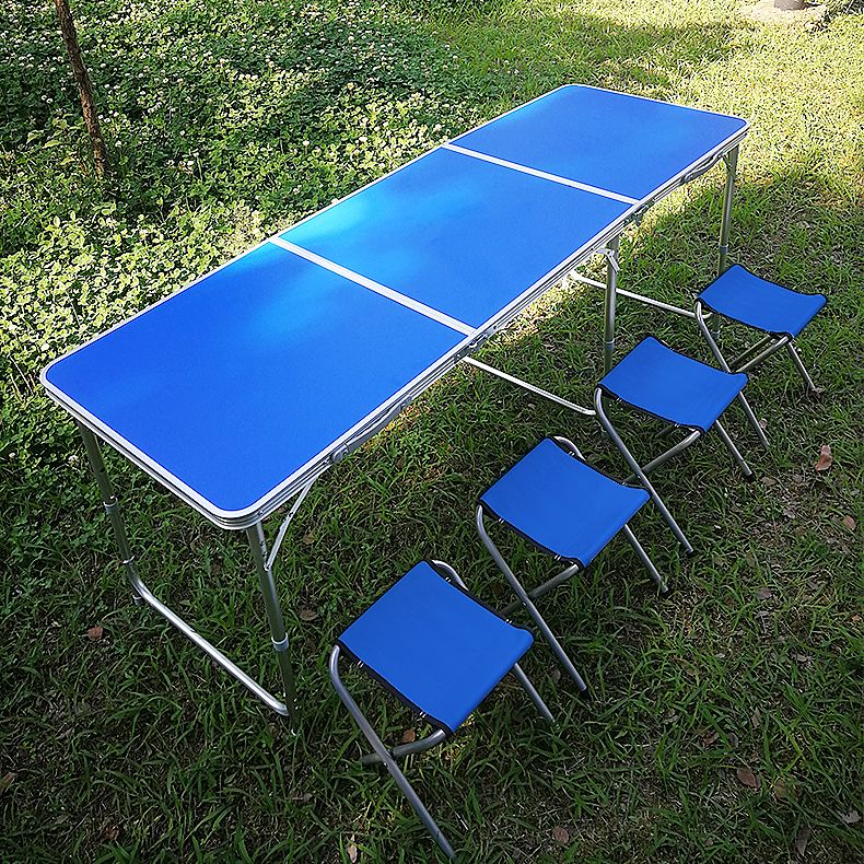 Plastic Contemporary Camping Table Matte Finish Foldable Patio Table