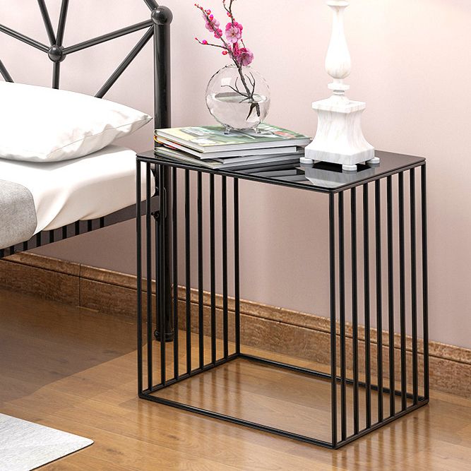 Modern Bedside Cabinet Iron Nightstand for Bedroom , 18"W X 19.5"H