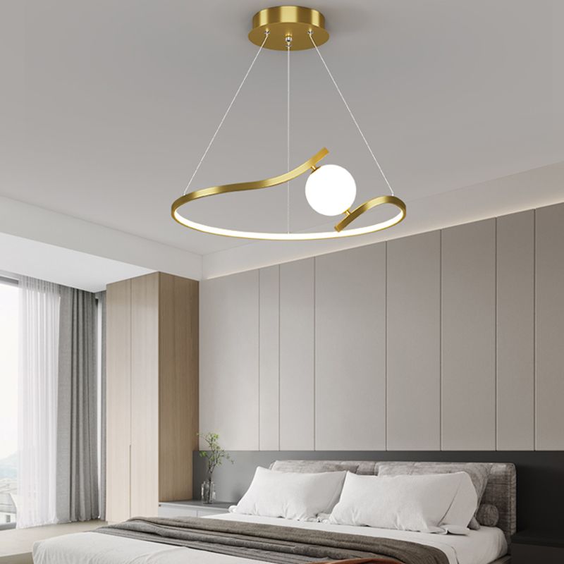 Luminaires de pendentif métallique linéaire