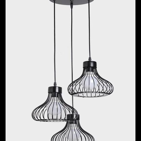 Vintage Bird Cage Pendant Light Industrial Style Pendant Light Fixtures for Restaurant