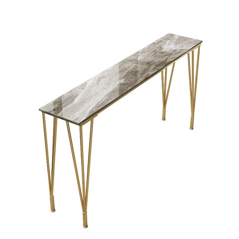 Rectangle Bar Dining Table Contemporary Bar Table with 4 Legs