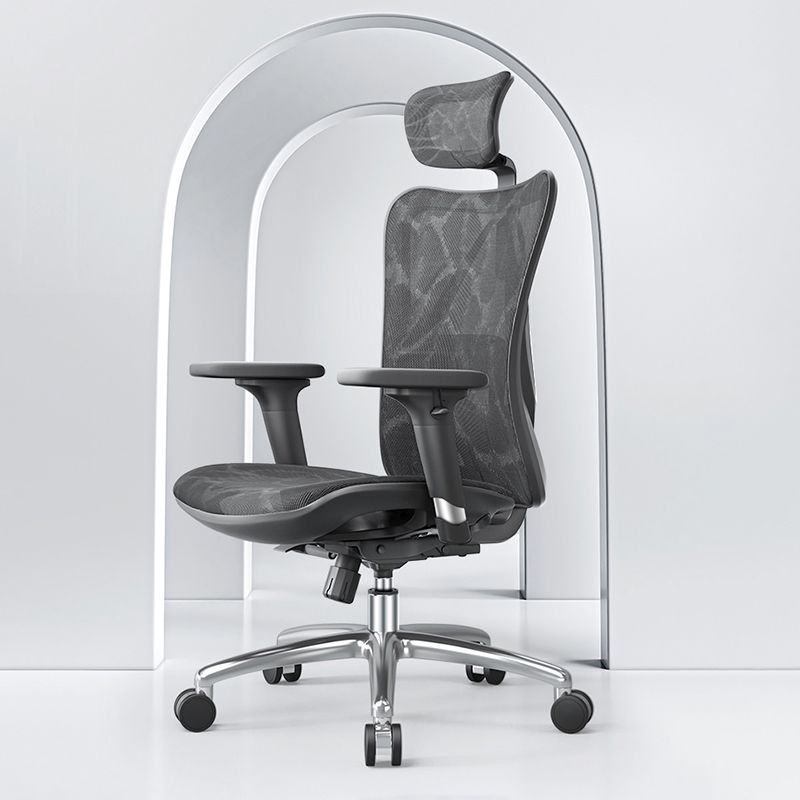 Swivel Adjustable Arms Executive Chair Modern Adjustable Seat Height Chair