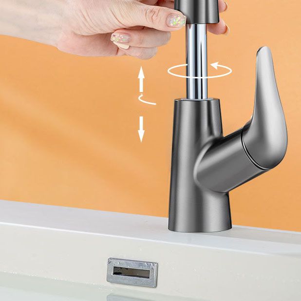 Modern Sink Faucet Solid Color Vessel Sink Faucet for Bathroom