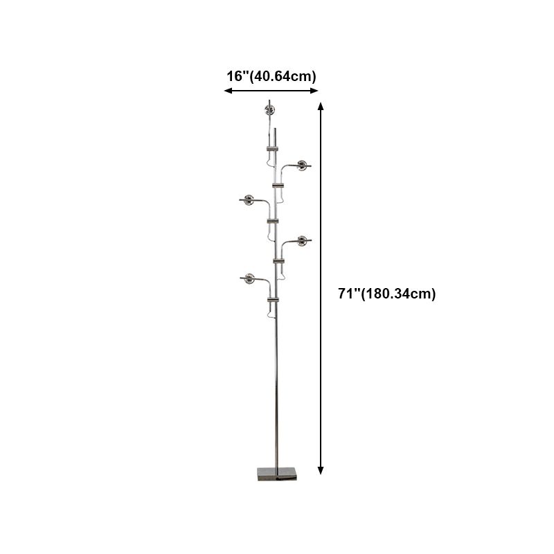 Lampada da pavimento lineare moderna Metal Luce a LED Multi Light per soggiorno